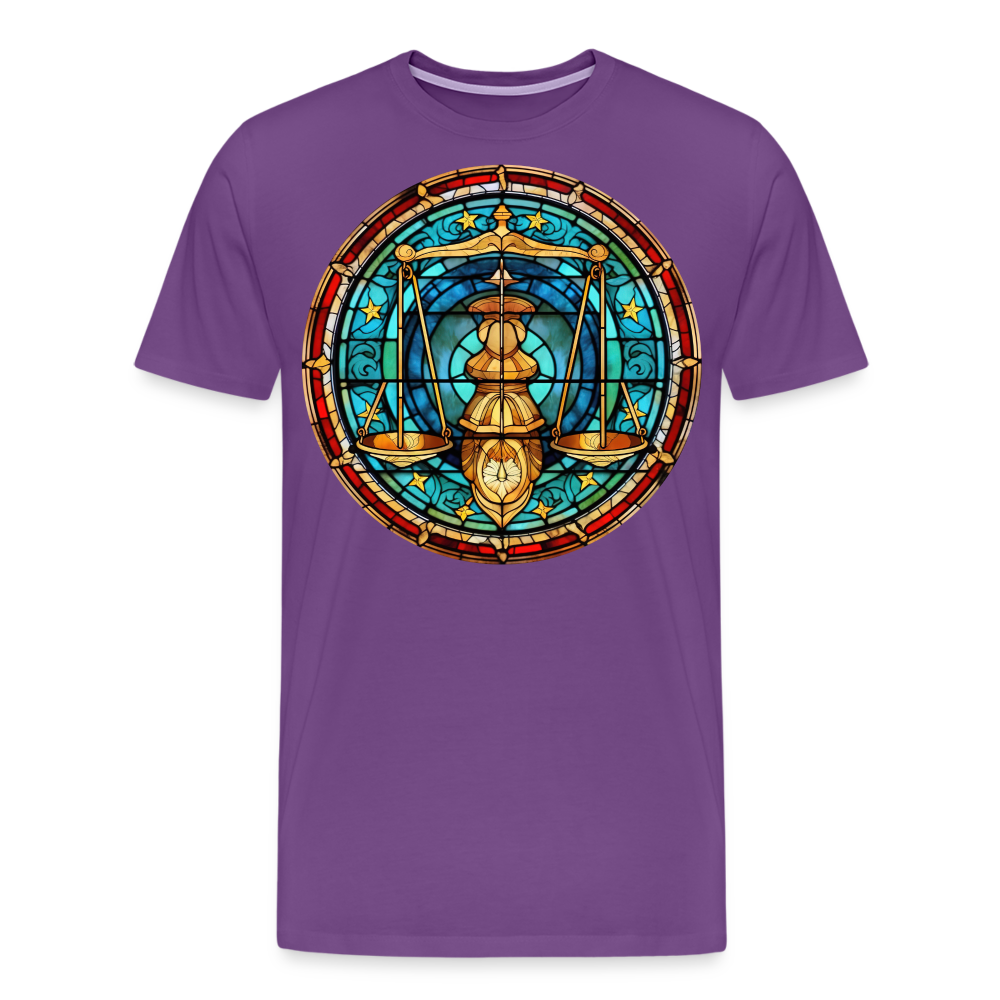 Men's Mosaic Libra Premium T-Shirt - purple