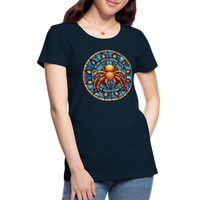 Thumbnail for Women’s Mosaic Cancer Premium T-Shirt - deep navy