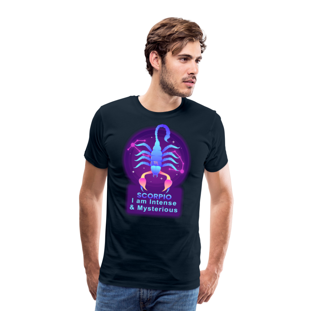 Men's Neon Scorpio Premium T-Shirt - deep navy