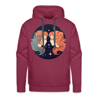 Thumbnail for Men’s Mystic Gemini Premium Hoodie - burgundy