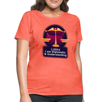 Thumbnail for Women's Glow Libra T-Shirt - heather coral