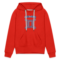 Thumbnail for Women's Power Words Gemini Premium Hoodie - red