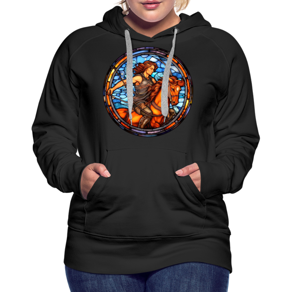 Women’s Mosaic Sagittarius Premium Hoodie - black