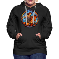 Thumbnail for Women’s Mosaic Sagittarius Premium Hoodie - black