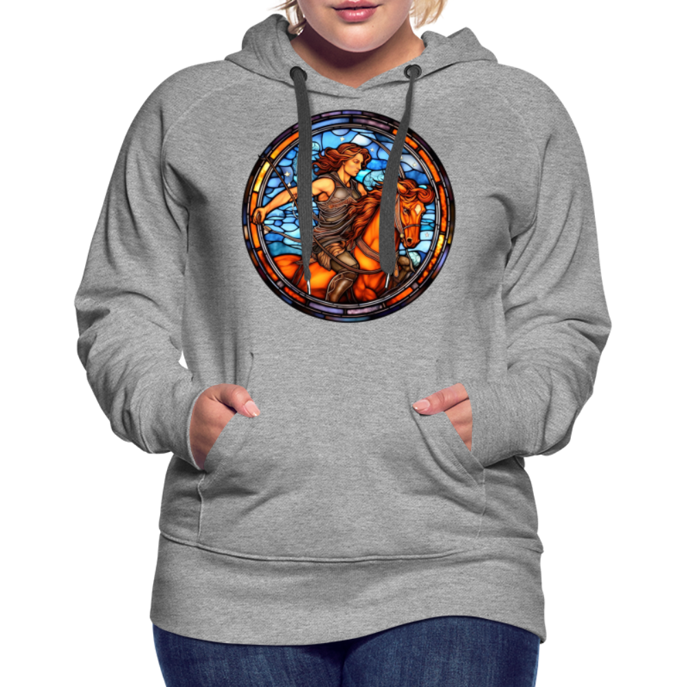 Women’s Mosaic Sagittarius Premium Hoodie - heather grey