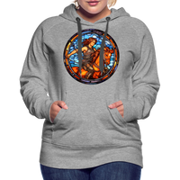 Thumbnail for Women’s Mosaic Sagittarius Premium Hoodie - heather grey