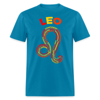 Thumbnail for Men's Power Words Leo Classic T-Shirt - turquoise