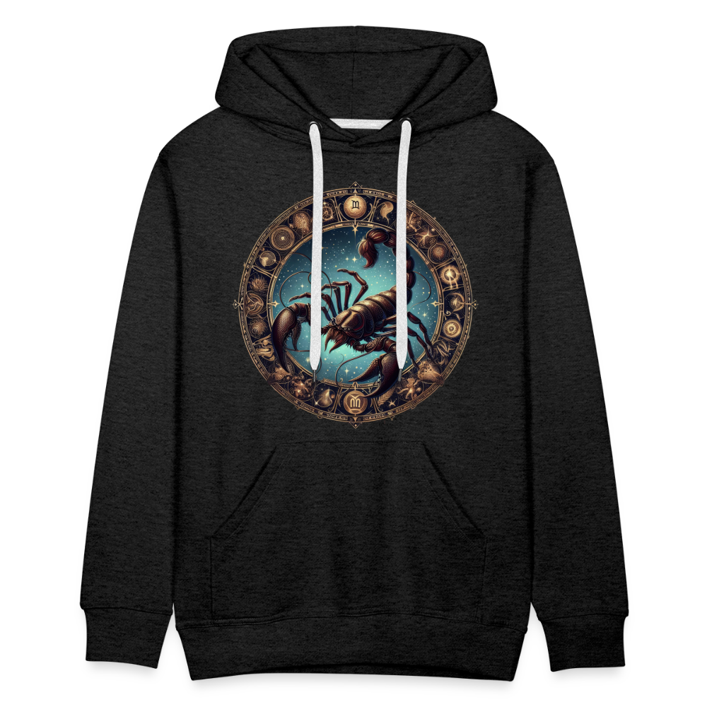 Men’s Mythical Scorpio Premium Hoodie - charcoal grey