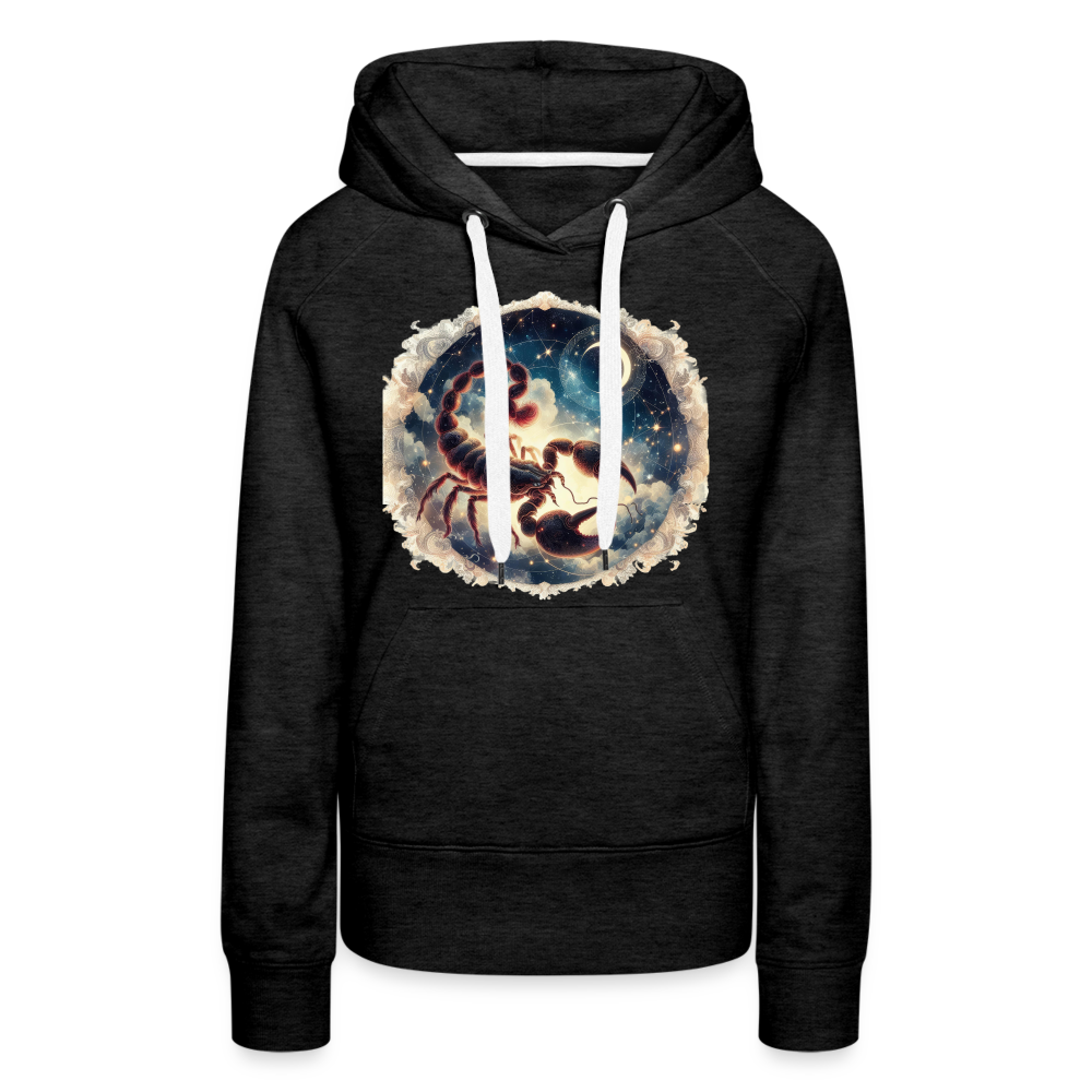 Women’s Mythical Scorpio Premium Hoodie - charcoal grey