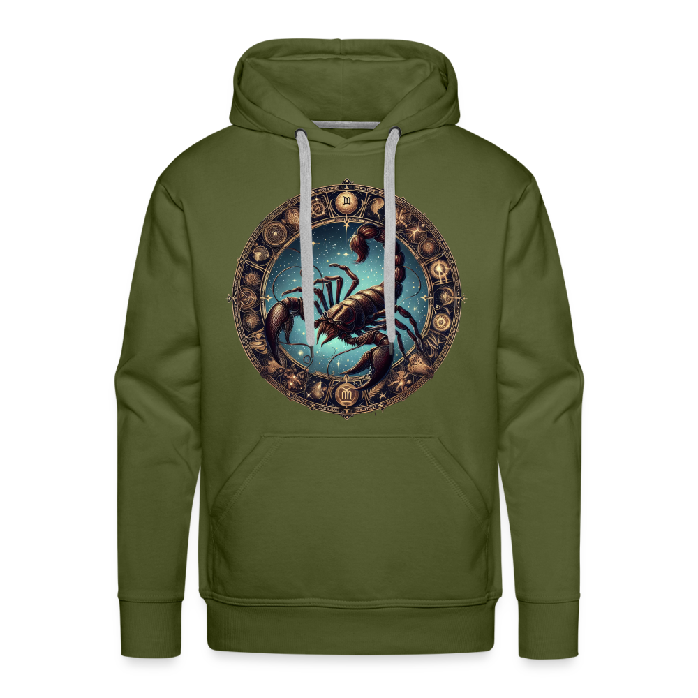 Men’s Mythical Scorpio Premium Hoodie - olive green