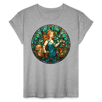 Thumbnail for Women's Mosaic Virgo Relaxed Fit T-Shirt - heather gray