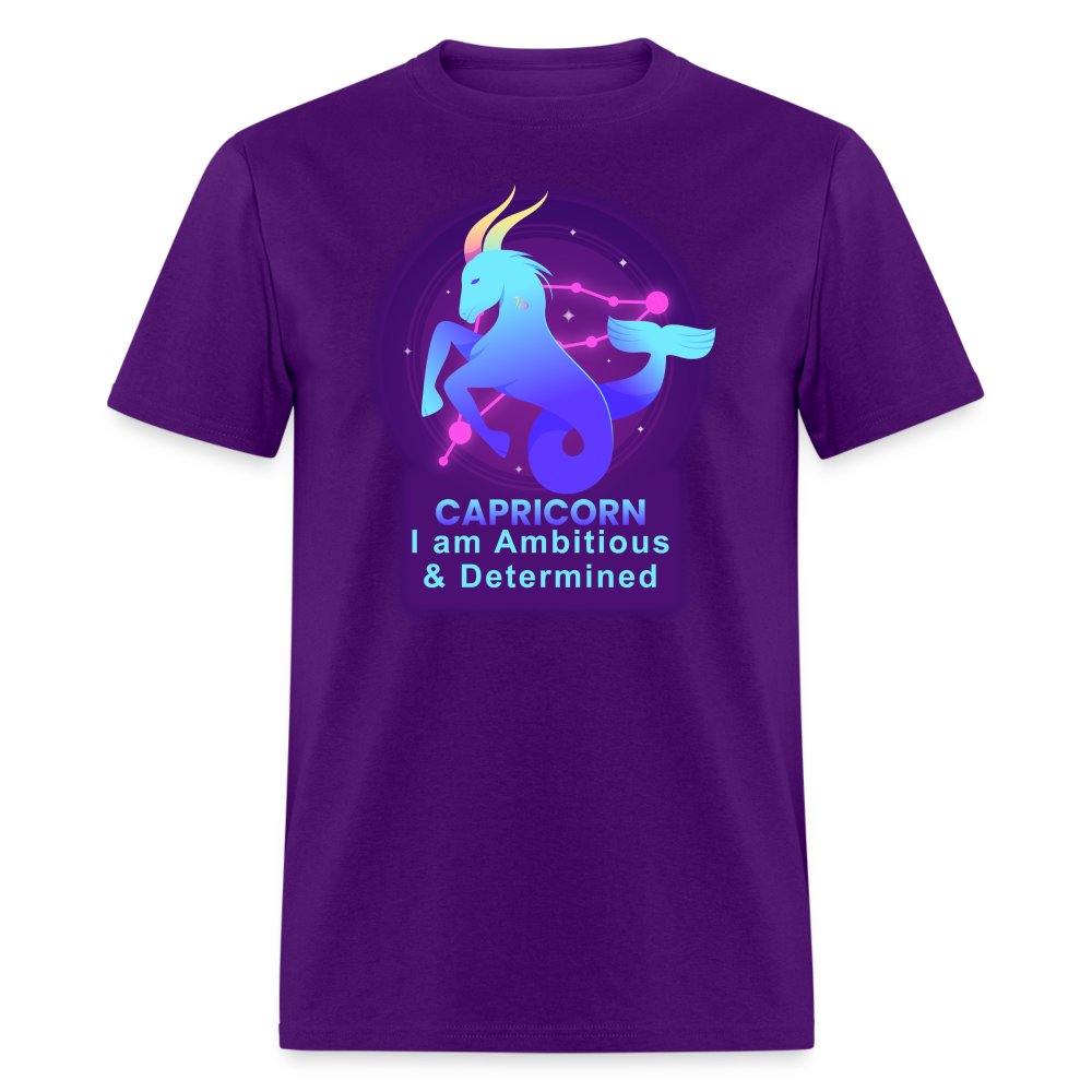 Men's Neon Capricorn Classic T-Shirt - purple