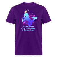 Thumbnail for Men's Neon Capricorn Classic T-Shirt - purple