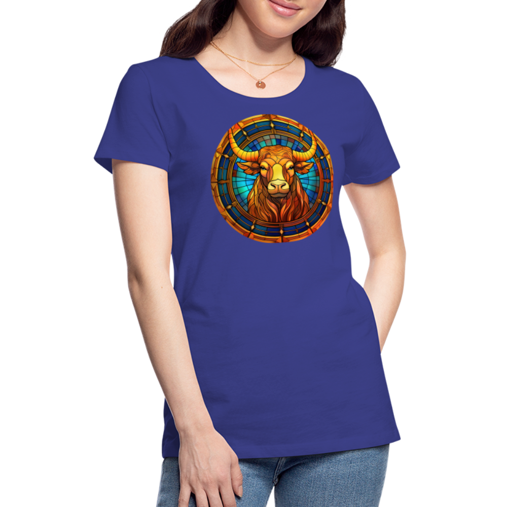 Women’s Mosaic Taurus Premium T-Shirt - royal blue