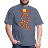 Thumbnail for Men's Power Words Leo Classic T-Shirt - denim