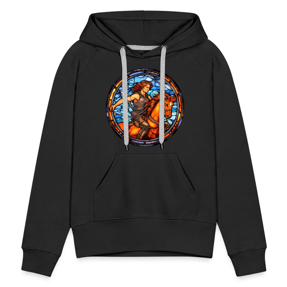 Women’s Mosaic Sagittarius Premium Hoodie - black