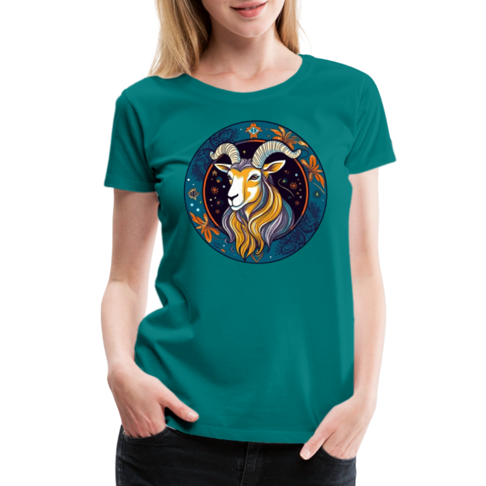 Women’s Mythical Capricorn Premium T-Shirt - teal