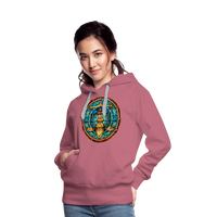 Thumbnail for Women’s Mosaic Libra Premium Hoodie - mauve