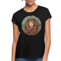 Thumbnail for Women's Mythical Virgo Relaxed Fit T-Shirt - black