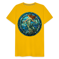 Thumbnail for Men's Mosaic Aquarius Premium T-Shirt - sun yellow