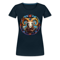 Thumbnail for Women’s Mosaic Aries Premium T-Shirt - deep navy