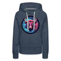 Thumbnail for Women’s Mystic Taurus Premium Hoodie - heather denim