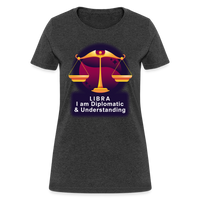 Thumbnail for Women's Glow Libra T-Shirt - heather black