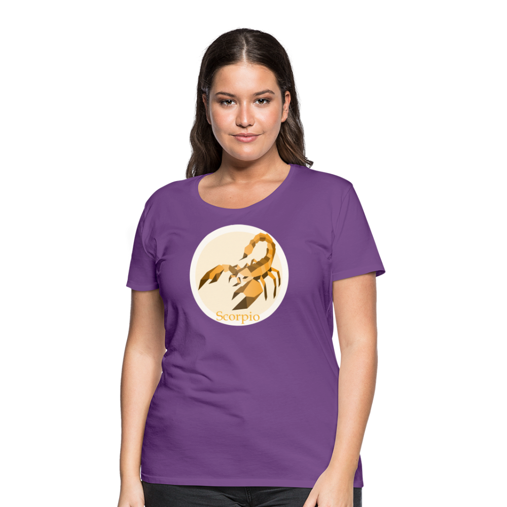 Women’s Mosaic Scorpio Premium T-Shirt - purple