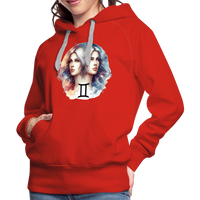 Thumbnail for Women’s Mythical Gemini Premium Hoodie - red