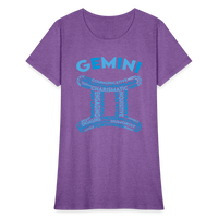 Thumbnail for Women's Power Words Gemini T-Shirt - purple heather