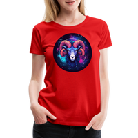 Thumbnail for Women’s Magic Aries Premium T-Shirt - red