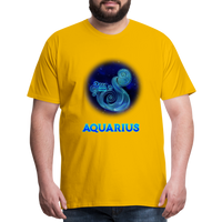 Thumbnail for Men's Aquarius Premium T-Shirt - sun yellow