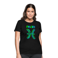 Thumbnail for Women's Power Words Pisces T-Shirt - black