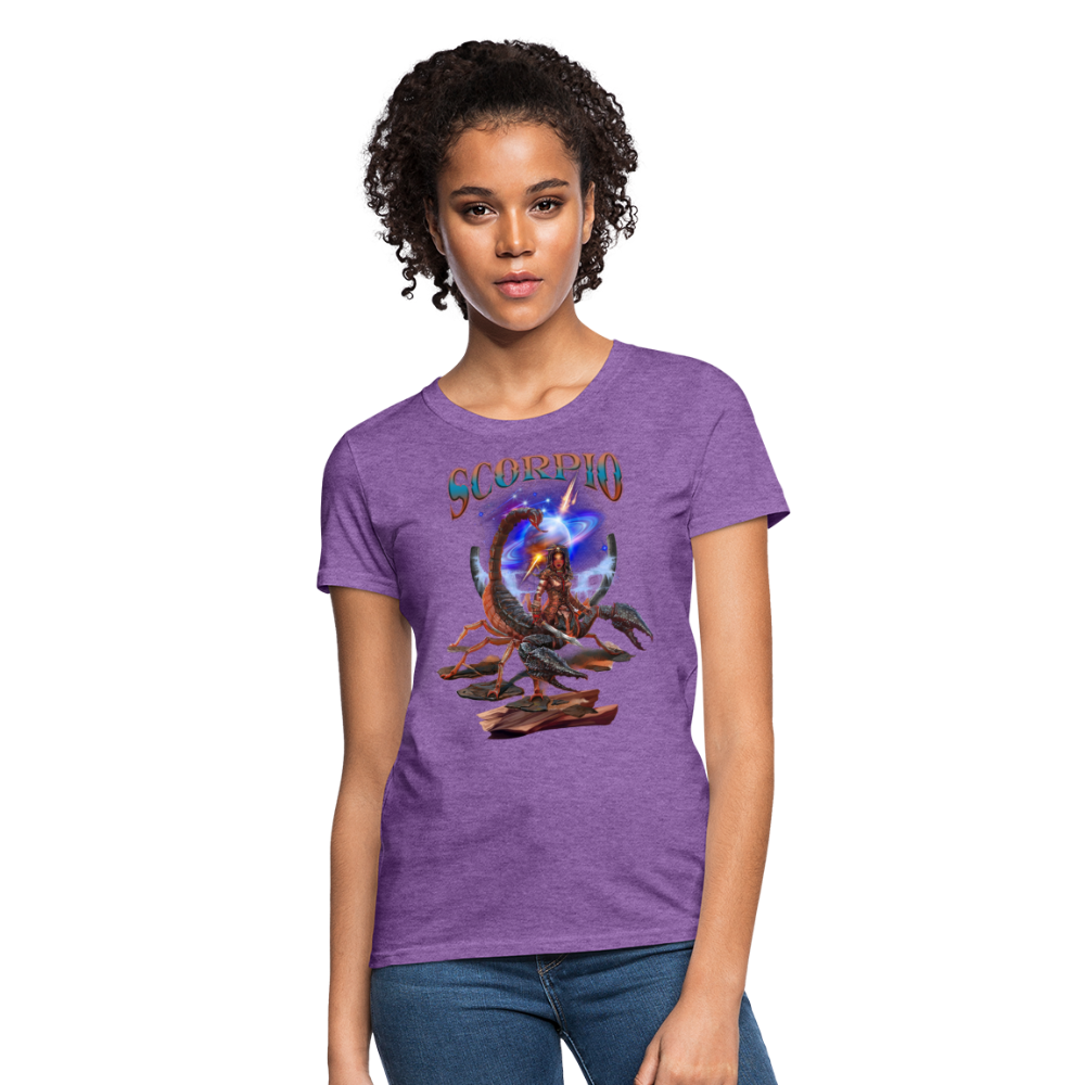 Women's Astral Scorpio T-Shirt - purple heather