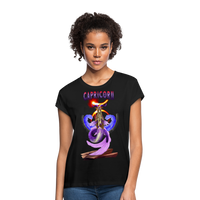 Thumbnail for Women's Capricorn Relaxed Fit T-Shirt - black