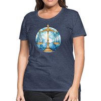 Thumbnail for Women’sMythical Libra Premium T-Shirt - heather blue