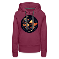 Thumbnail for Women’s Mystic Pisces Premium Hoodie - burgundy