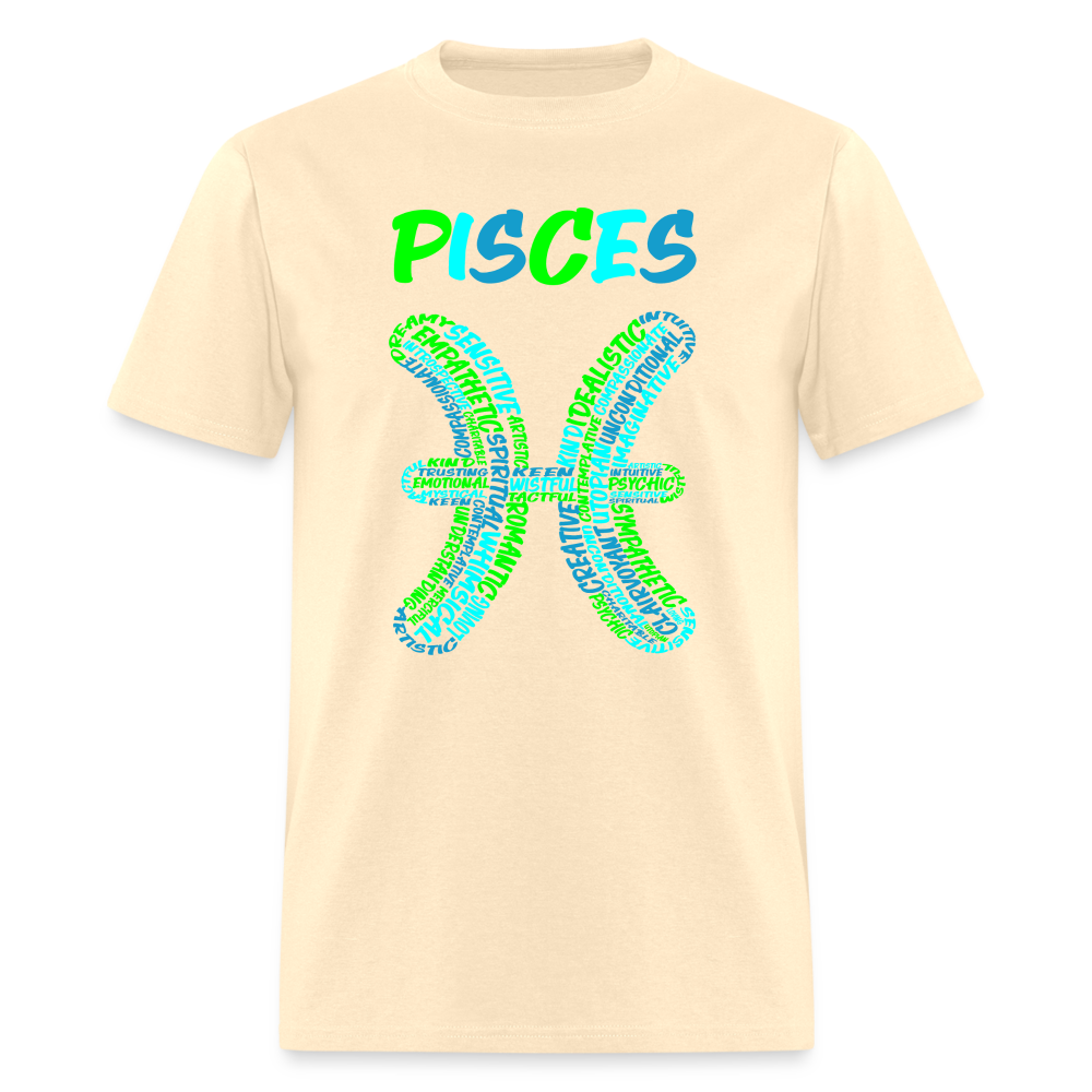 Men's Power Words Pisces Classic T-Shirt - natural