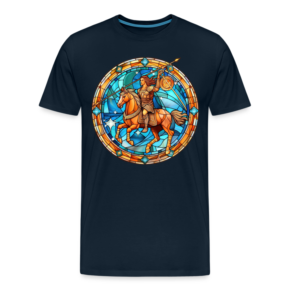 Men's Mosaic Sagittarius Premium T-Shirt - deep navy