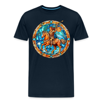 Thumbnail for Men's Mosaic Sagittarius Premium T-Shirt - deep navy