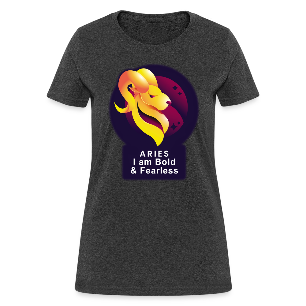 Women's Glow Aries T-Shirt - heather black