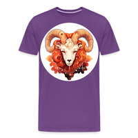 Thumbnail for Men's Symbol Aries Premium T-Shirt - purple