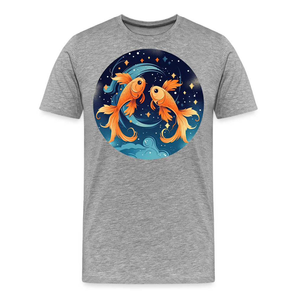 Men's Magic Pisces Premium T-Shirt - heather gray