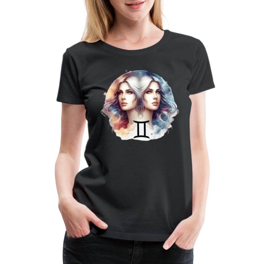 Women’s Mythical Gemini Premium T-Shirt - black