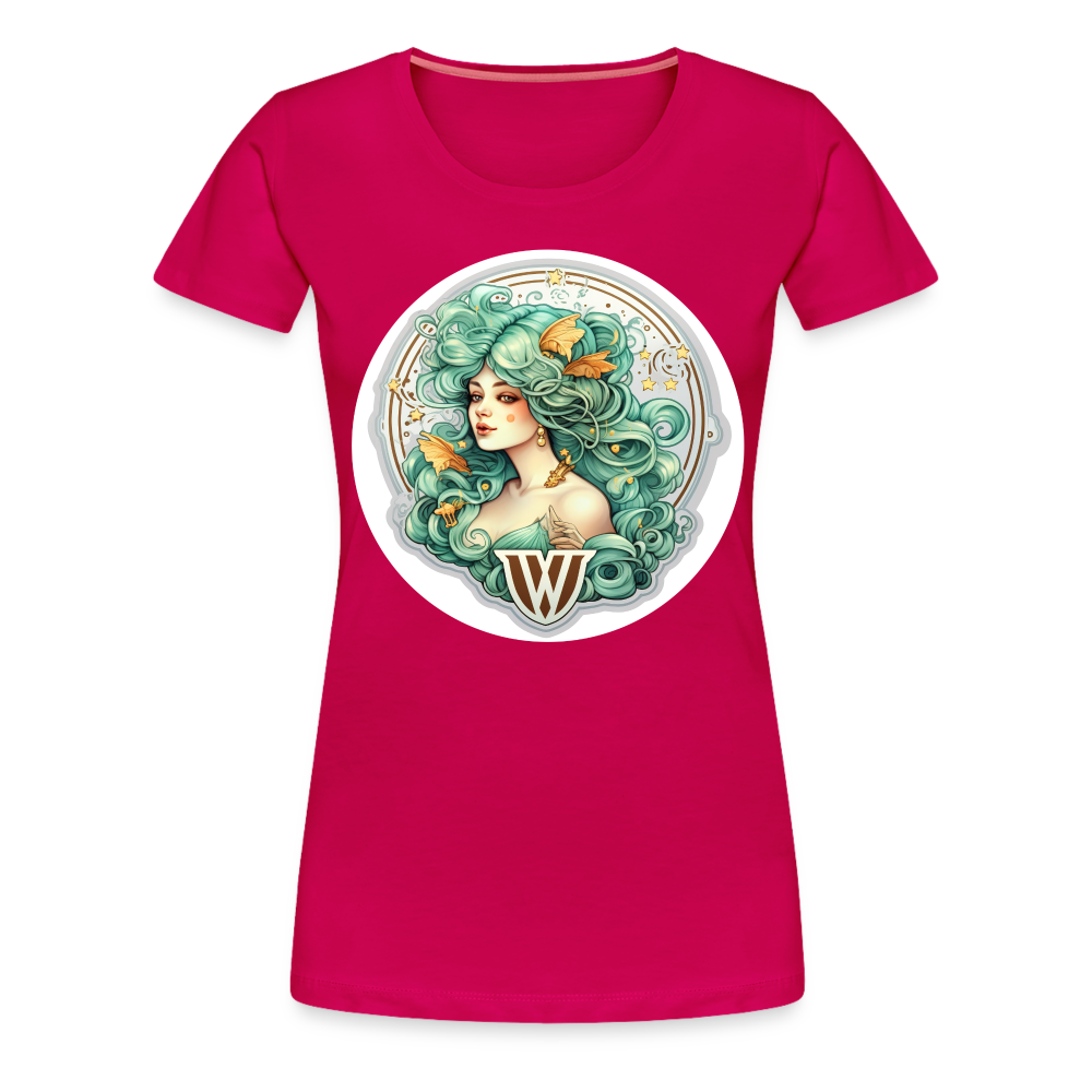 Women’s Symbol Virgo Premium T-Shirt - dark pink