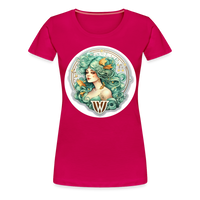 Thumbnail for Women’s Symbol Virgo Premium T-Shirt - dark pink