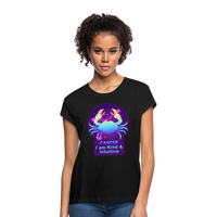 Thumbnail for Women's Neon Cancer Relaxed Fit T-Shirt - black