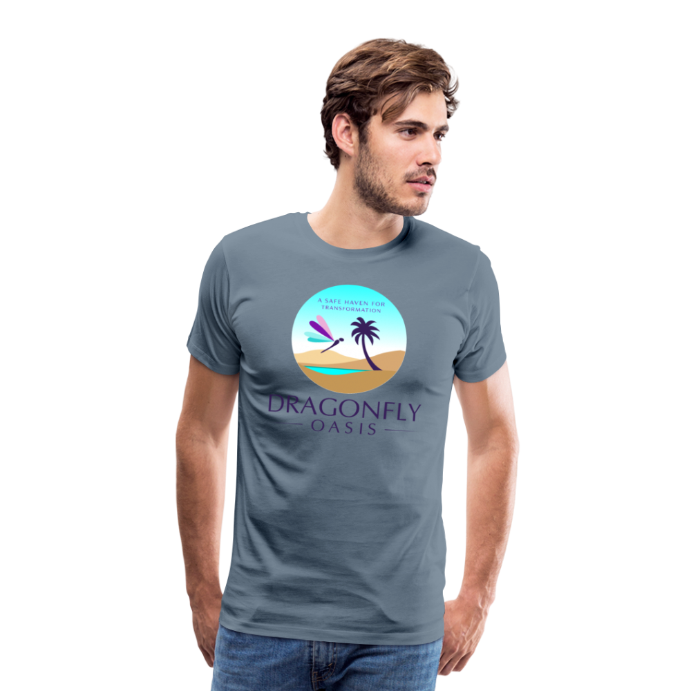 Men's Dragonfly Oasis V.1 Premium T-Shirt - steel blue