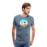 Thumbnail for Men's Dragonfly Oasis V.1 Premium T-Shirt - steel blue