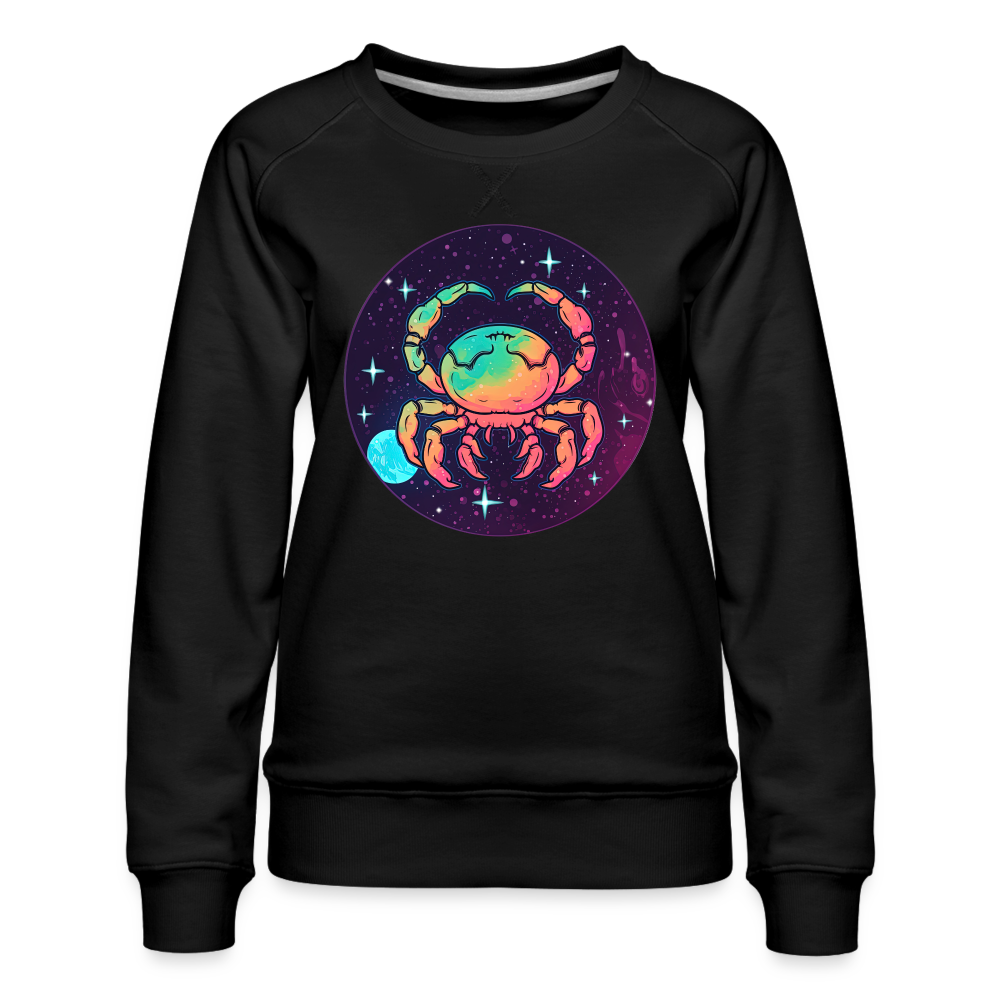 Women’s Mystic Cancer Premium Sweatshirt - black